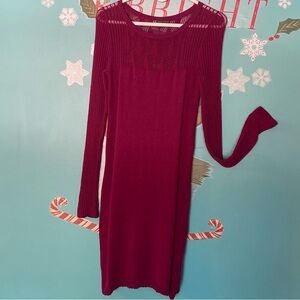 Armani A/X Red Wine Sweater Dress M